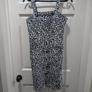 DKNY Size 8 Blue Floral Dress 90s